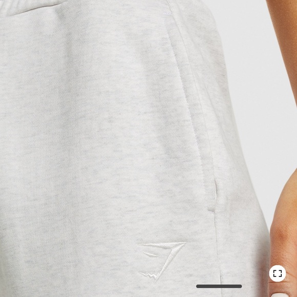 Gymshark rest day sweat joggers - white marl - medium - Picture 2 of 8